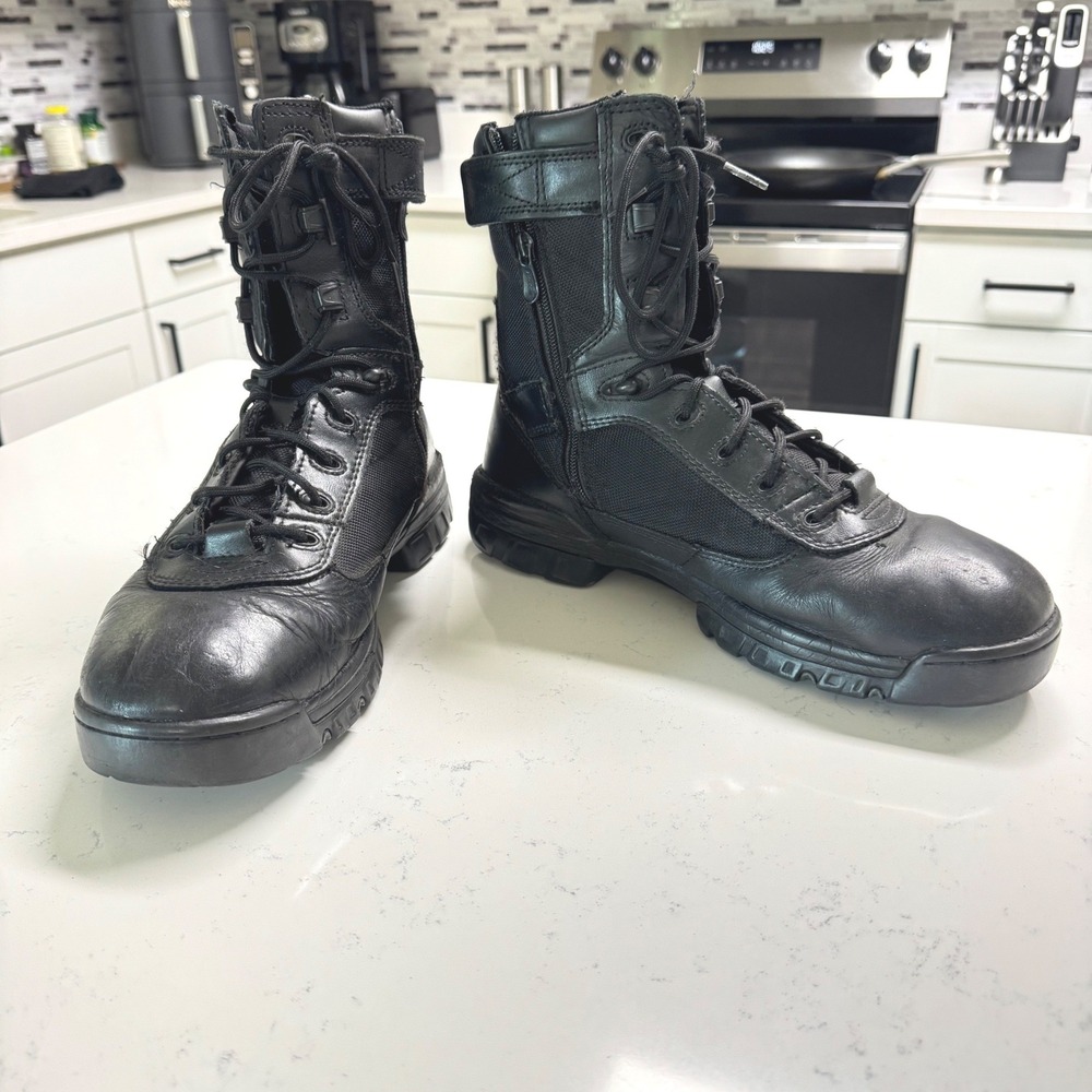 Bates Tactical Sport Boots Mens 11 Black Side Zip Military E02261